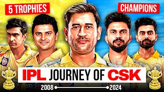 CSK Journey to 5 Trophies  Chennai Super Kings  IPL Team  MS Dhoni  Ruturaj  Jadeja  Raina [upl. by Anairb989]