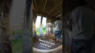 Sauna Foil and insulation timelapse [upl. by Ahsiliw655]