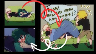 bakudeku  WHATS HAPPENING HERE quotDEKUquot  amp BAKU sleeping english comic Dub [upl. by Marsh]