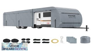 VEVOR Travel Trailer Cover 1820 RV Cover 4Layer NonWoven Fabric Camper Cover Review [upl. by Bonnice939]