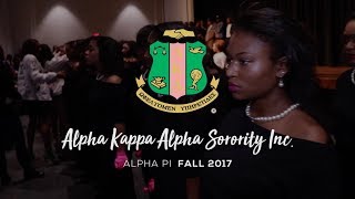 Alpha Kappa Alpha Alpha Pi Chapter  Fall 2017 Probate CAU Short Version [upl. by Spratt]