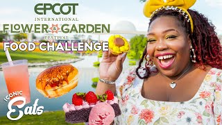 Ultimate EPCOT Challenge Trying All Of The Flower amp Garden Treats  Delish [upl. by Rosenkrantz]