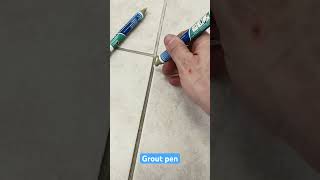 Using grout pen groutpen tile tiles [upl. by Llebana295]