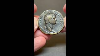 Domitian Caesar Titus RIC 298 Date 8081 AD AE Bronze Sestertius Rome Spes [upl. by Groome]