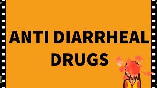 Pharmacology Diarrhea Anti Diarrheal drugsGIT MADE EASY [upl. by Tressia]