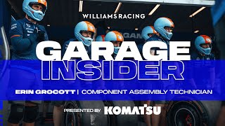 GARAGE INSIDER  Behind The Scenes  Erin Grocott  Presented by Komatsu [upl. by Magena]