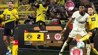 BVB 21 St Pauli Bundesliga matchday 7 what a goal from Eric Smith [upl. by Aiekram]