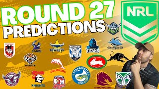 NRL Round 27 Predictions 2024 🏉 NRL Round 27 Tips [upl. by Ahsirtak95]