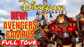 EXCLUSIVE PREVIEW Disneys NEWEST LAND Avengers Campus Paris FULL TOUR Secrets Food Merch amp MORE [upl. by Leahcimauhsoj942]