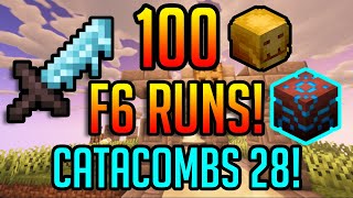 ALL LOOT FROM 100 FLOOR 6 DUNGEON RUNS CATACOMBS 28  Hypixel Skyblock Dungeons [upl. by Ylicis233]