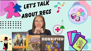 NEW SEGMENT  Lets Talk About Recs  3 Coop boardgame recommendations [upl. by Lang]