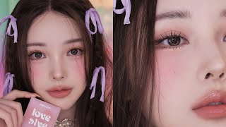 🍫KPOP  KIDOL INSPIRED VALENTINE’S DAY MAKEUP LOOK 로맨틱한 발렌타인 데이 메이크업 룩 💕 [upl. by Llehcnom]