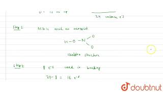 Draw the Lewis structure of nitric acid HNO3 [upl. by Auohp370]