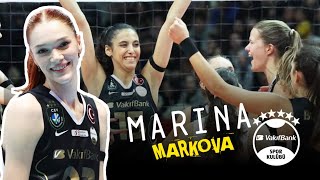 Marina Markova  vakifbank vs Sariyer Bld  Turki volleyball League 2024 [upl. by Eidnalem949]