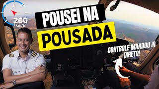 Pousei o helicóptero numa Pousada Voei nos corredores Controlador de tráfego mandou ir direto 🚁 [upl. by Peugia]