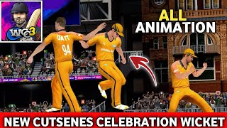 WCC3 NEW CUTSENES CELEBRATION AFTER WICKET 🤩🙌  WCC3 NEW UPDATE  WCC3 [upl. by Leahsim]