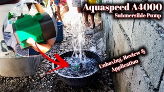 Backyard Tilapia Farming  Aquaspeed A4000 Submersible Pump For Fish Pond  RAS Farming  Master Lei [upl. by Poppas]