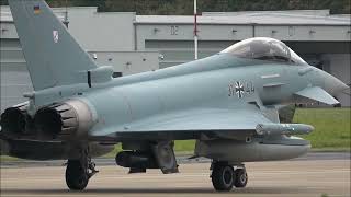 Fliegerhorst Norvenich AB 1st October 2024 Eurofighter Typhoon EF2000s [upl. by Nairdna]