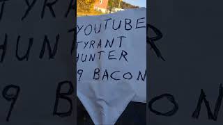 TYRANT HUNTER 69 BACON live protesting police department unequal protection prejudice retaliation [upl. by Novak]