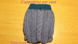 Cappottino per cani lavorato ai ferri  Parte 2 di 2 [upl. by Namdor]