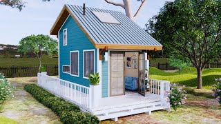 3x6m 190sqft Beautiful Small House  Gorgeous Design Tiny house [upl. by Ivory]