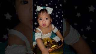 Happy 6months old our Princess Caroline 🥰❤️ cutebaby cute 6monthsoldbaby babygirl mybabygirl [upl. by Lucic]