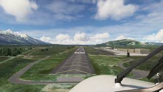 Landing in Jackson Wyoming  KJAC JAC  Jackson Hole Airport fs2020xbox airplanelanding fs20 [upl. by Yankee]