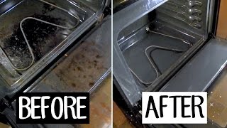 HOW TO CLEAN YOUR OVEN WITH BAKING SODA amp VINEGAR  BETHANY FONTAINE [upl. by Dviad]