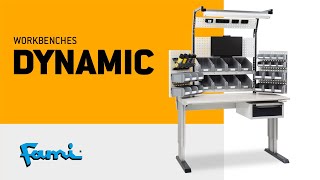 Dynamic  electronically heightadjustable workbench [upl. by Keare59]