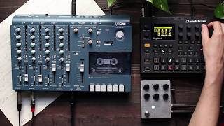 Tascam 414 distortion with Elektron Digitakt [upl. by Inimod]