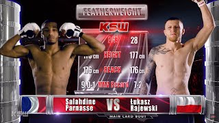 KSW Free Fight Salahdine Parnasses KSW Debut [upl. by Neelyk]