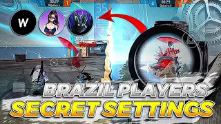 Brazilian secret setting for free fire ⚙️✅ freefire settings [upl. by Yasmar956]