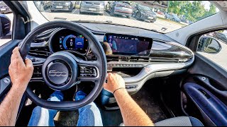 2022 Fiat 500e  POV Test Drive 1278 Joe Black [upl. by Hardden]