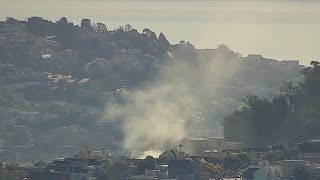 3 rescued from fire in San Franciscos Potrero Hill neighborhood [upl. by Eema]