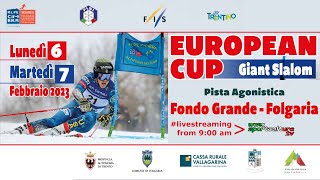 Alpe Cimbra FIS Alpine Men European Cup GS 1° run live fisiofficial FISAlpine  SPORTCULTURATV [upl. by Socrates976]