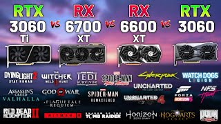 RTX 3060 Ti vs RX 6700 XT vs RX 6600 XT vs RTX 3060 in 2023 Test in 20 Games 1080p [upl. by Legnaesoj450]