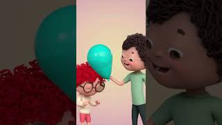 🎈 Whaou Kann man das mit einem Ballon machen  Lernvideos für Kinder  HeyKids shorts [upl. by Dorolisa]