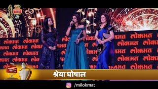 Shreya Ghoshal live Singing Ghoomer Song From Padmaavat  Maharashtrian Awards 2018 [upl. by Goebel222]