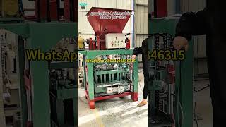 YW 435 Semiautomatic Cement Block Machine Producing 8 Inch Solid Block With Hopper cementblocks [upl. by Nylaf]