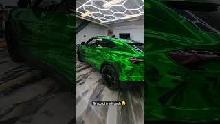 Hexis Green Chrome Vinyl Wrap  Video by carwrapking [upl. by Enorel]