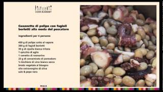 Ricetta Pesce guazzetto di polipo con fagioli borlotti Cook Academy [upl. by Akehs162]