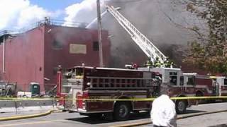 Jordans Meat Factory Fire  Portland Maine May 6 2010 [upl. by Chrysler]