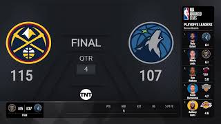 Nuggets  Timberwolves Game 4  NBAPlayoffs presented by Google Pixel Live Scoreboard [upl. by Salomone499]