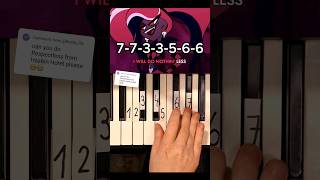 Respectless Hazbin Hotel Piano Tutorial shorts [upl. by Altis]