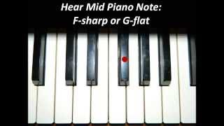 Hear Piano Note  Mid F Sharp or G Flat [upl. by Onoitna]