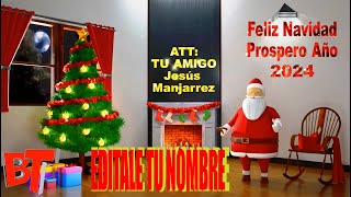 GRATIS PLANTILLA EDITABLE PARA NAVIDAD Y AÑO NUEVO  4k [upl. by Justinn132]