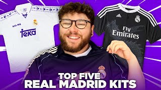 TOP 5 REAL MADRID KITS OF ALL TIME [upl. by Mathilde]