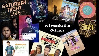 What TV Shows I Watched  October 2023 [upl. by Rebeh]