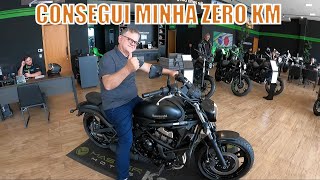 PEGUEI MINHA VULCAN S 650 ZERO KM SAINDO DA CONCESSIONÁRIA [upl. by Adiaz]