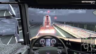 Scania Truck Driving Simulator The Game  Free Ride Missions Rain [upl. by Onairotciv10]